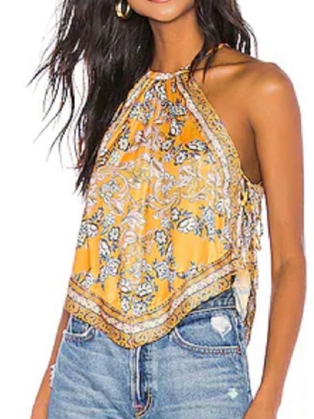 [NEW W/ TAGS] Free People Sofia Handkerchief Top - Picture 6 of 6